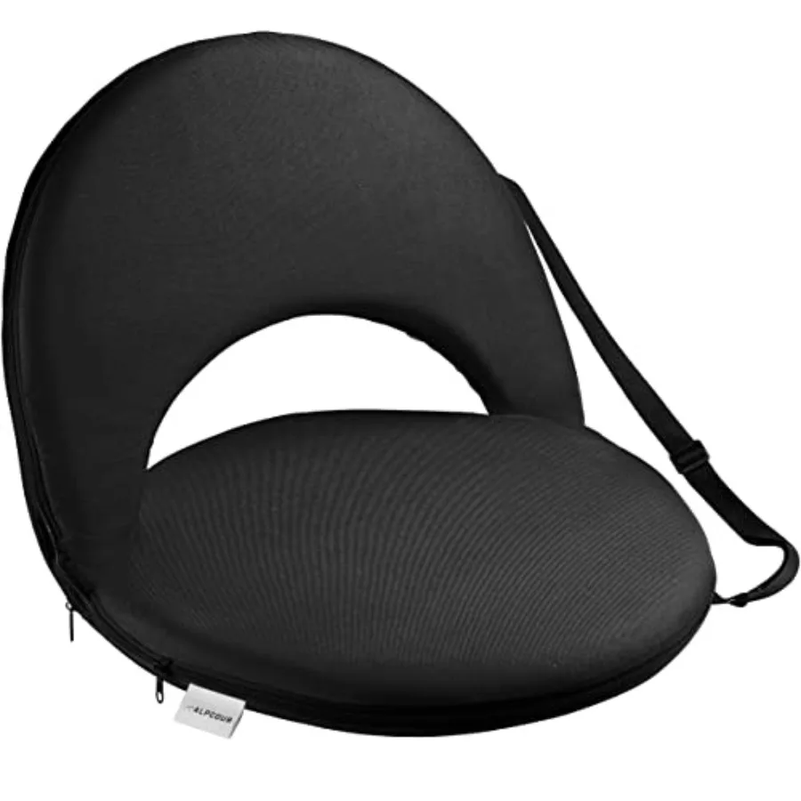 

Folding Stadium Seat Deluxe Outdoor Camping Reclining Waterproof Cushion Chair for Bleachers Best 6-Position Back Support Picni