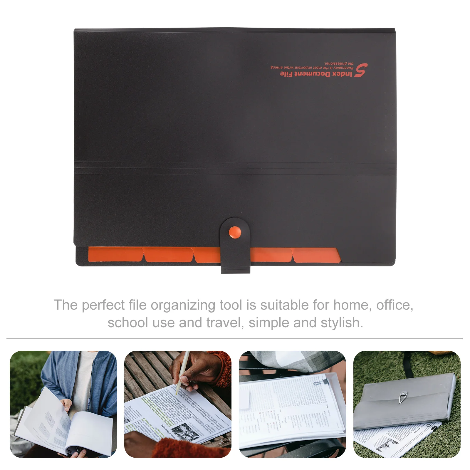 

2 Pcs Archives and File Storage Bag Accordion Bags Paper Card Folder Organizer Pp Multi-layer Document Material Folders