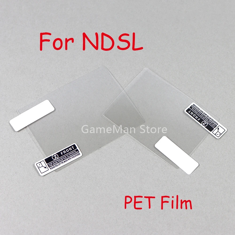 10sets For NDSL Top Bottom Screen Protector For Nintendo DS Lite Clear Anti-scratch Soft PET Protective Film