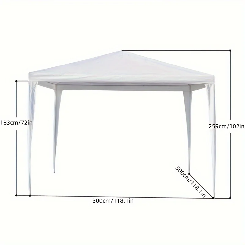 Elegant High-End PE Fabric Event Tent - Waterproof, Durable with Iron Frame - Perfect for Weddings, Garden Parties, Camping & Ca