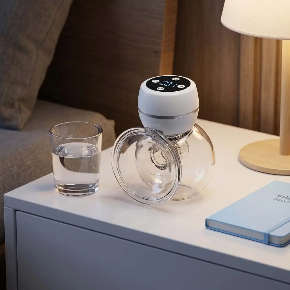 

Longer Battery Life Electric Breast Pump LED Display Low Noise Hands Free Breast Pump 9 Levels Silent Breast Pump Working Moms