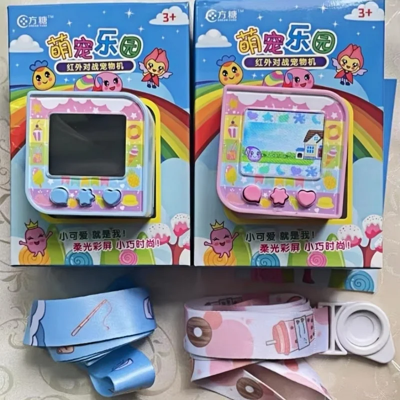 Tamagotchi Original Sugar Cube Electronic Pet Machine Game Console Chinese Color Screen Children Pet Development Toy Gifts