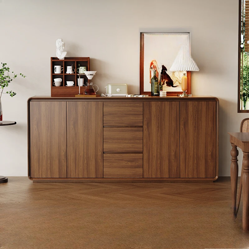 

Nordic Solid Wood Sideboards Modern Simple Display Storage Kitchen Cabinets Vintage Dining Room Furniture Aparador Blanco FYSB