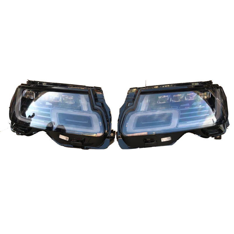 4 Lens L405 LED Headlamp Headlight For Land Rover Range Rover Vogue 2013-2017 Facelift Upgrade To 2018-2022 Front Head Lamp