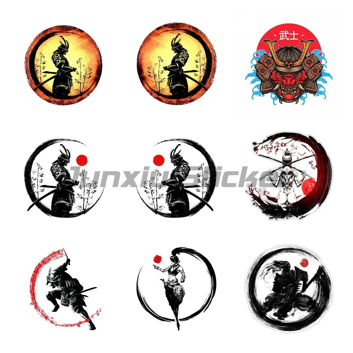 

Samurai Japanese Culture Car Styling Personality Decals Suitable for Car Motorcycles Full Body Waterproof Sunscreen