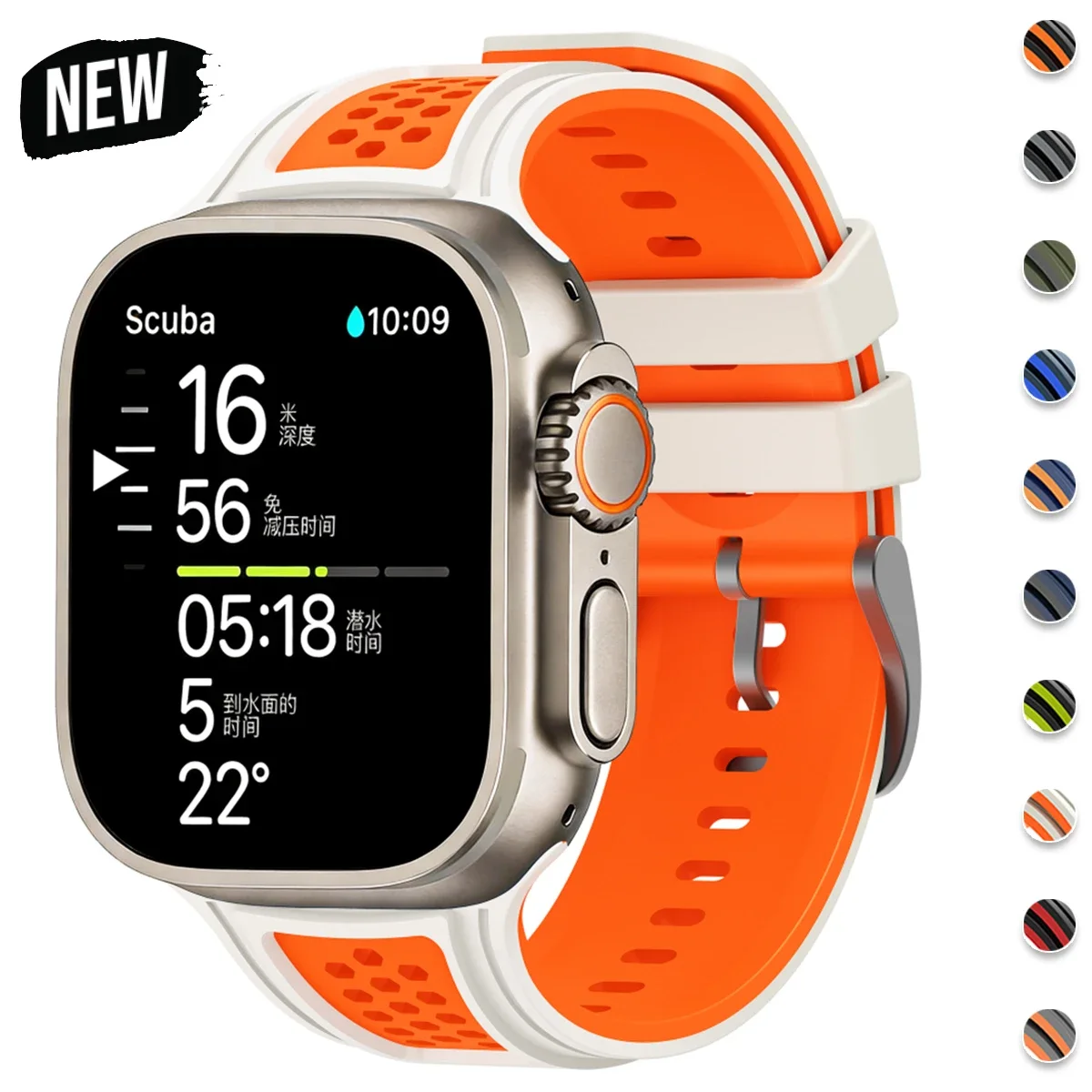 Sports Silicone Breathable Band for iWatch Series 12 11 10 9 8 SE3 42mm 45 46mm bracelet correa Apple watch Ultra 4 3 2 Strap 49