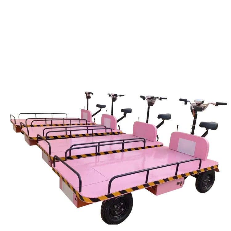 4 Wheels Multifunction Powered 1000kg 2t 3t Customerred Hand-push Hydraulic Lift Trolley Electric Transport Platform Cart