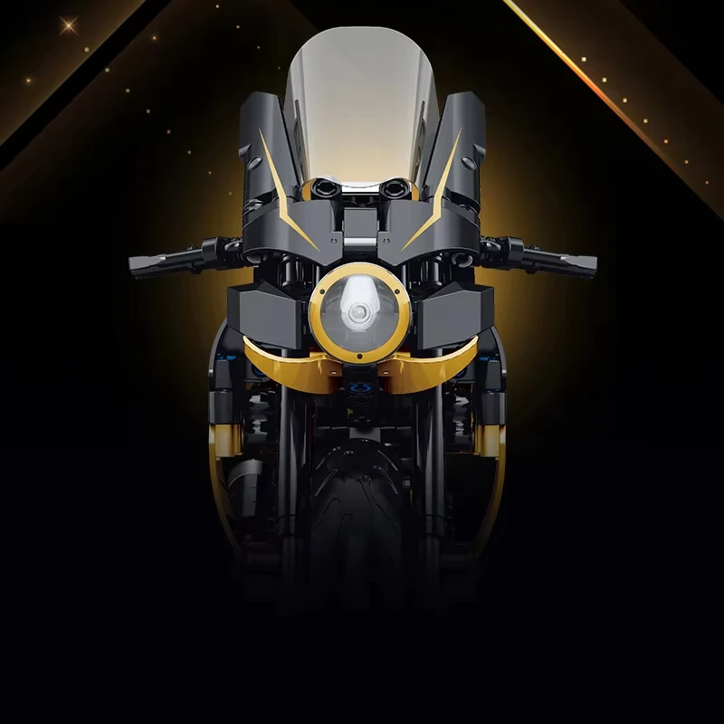 500 + قطعة مكعبات بناء الدراجات النارية الفائقة التقنية AGUS دراجة نارية 1:8 نموذج مجموعة ألعاب إبداعية هدايا للأولاد والكبار والأطفال #5