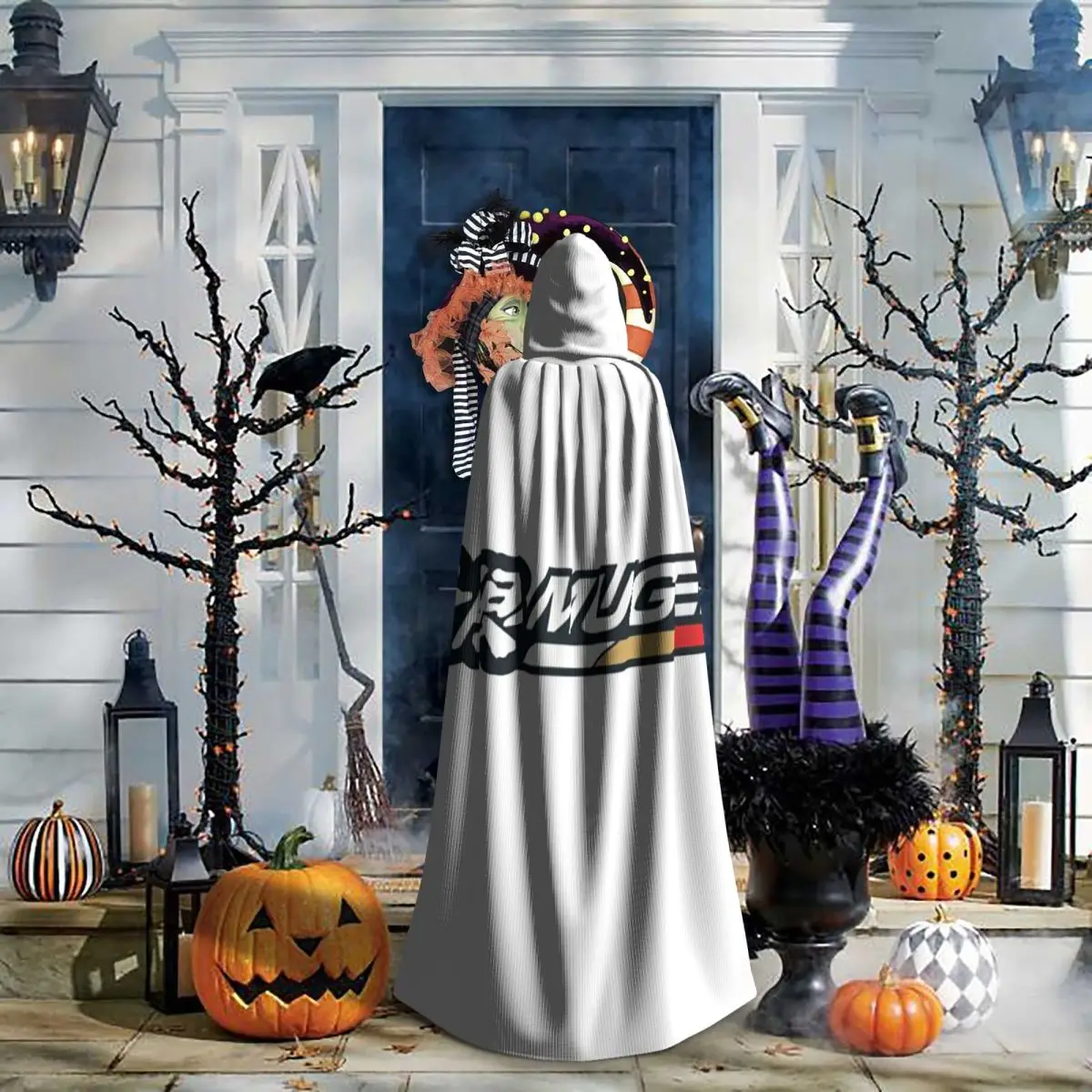 

Mugen Motorsports Power Long Hooded Cloak Witch Medieval Costume Cosplay Cape HalloweenParty Adult Unisex