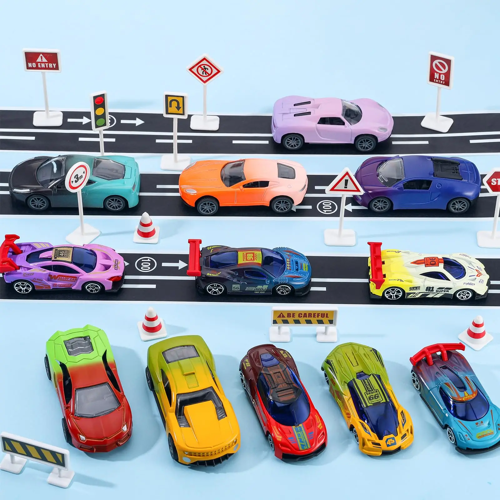 合金製オフロードモデルミニセットおもちゃレーシングカー、温度感知慣性車、お風呂/プール/水遊び用