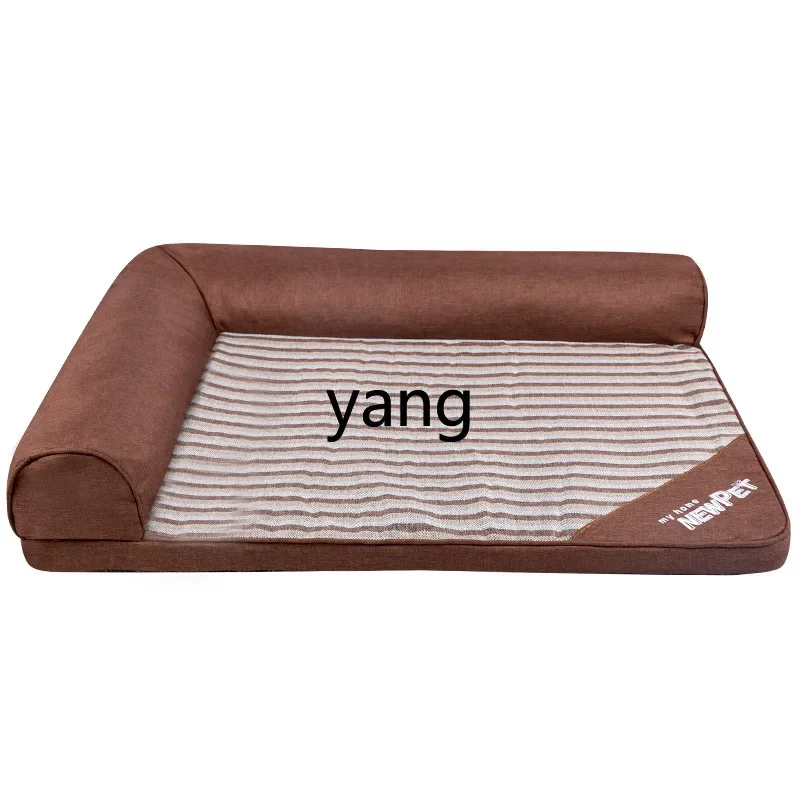 CX Four Seasons Universal Pet Supplies Cotton Linen Dog Kennel Sponge Sofa Bed Removable and Washable
