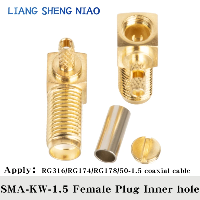 10pcs 50-1.5 series joint SMA-J-1.5 Male Female plug UHF Rf line joint N feeder joint BNC RG58 Coaxial cable plug TNC plug RG316