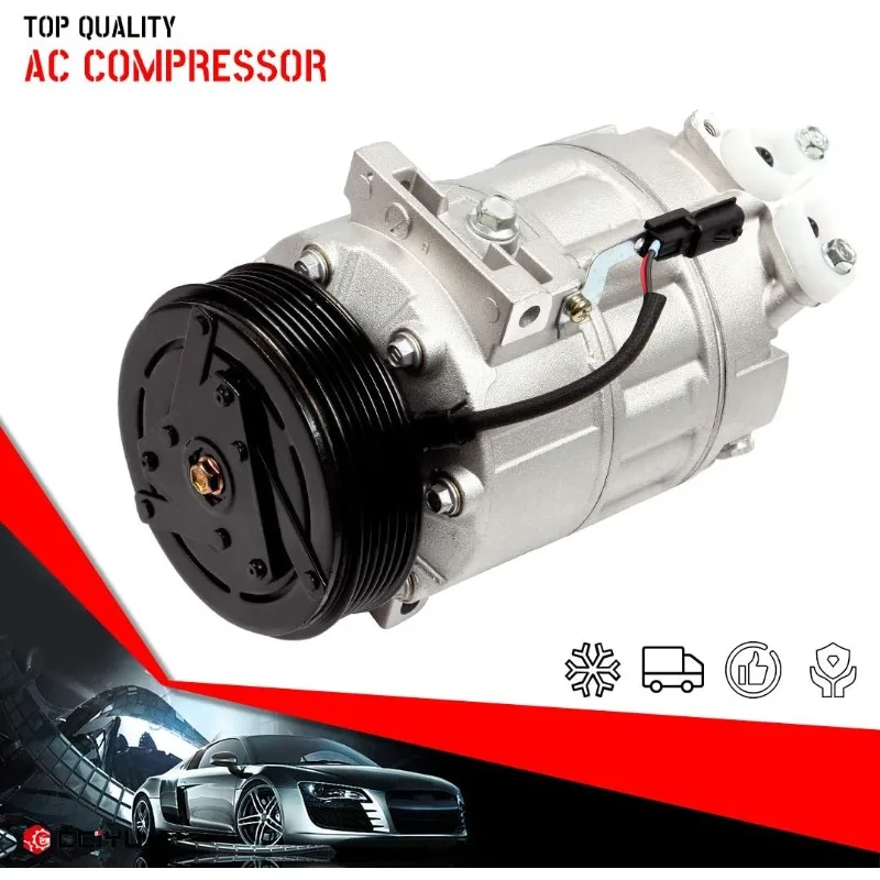 Compressor 2007-2012 for N-issan Sentra 2.0L Replaces AC Compressor for Car 6 Grooves DCS171C