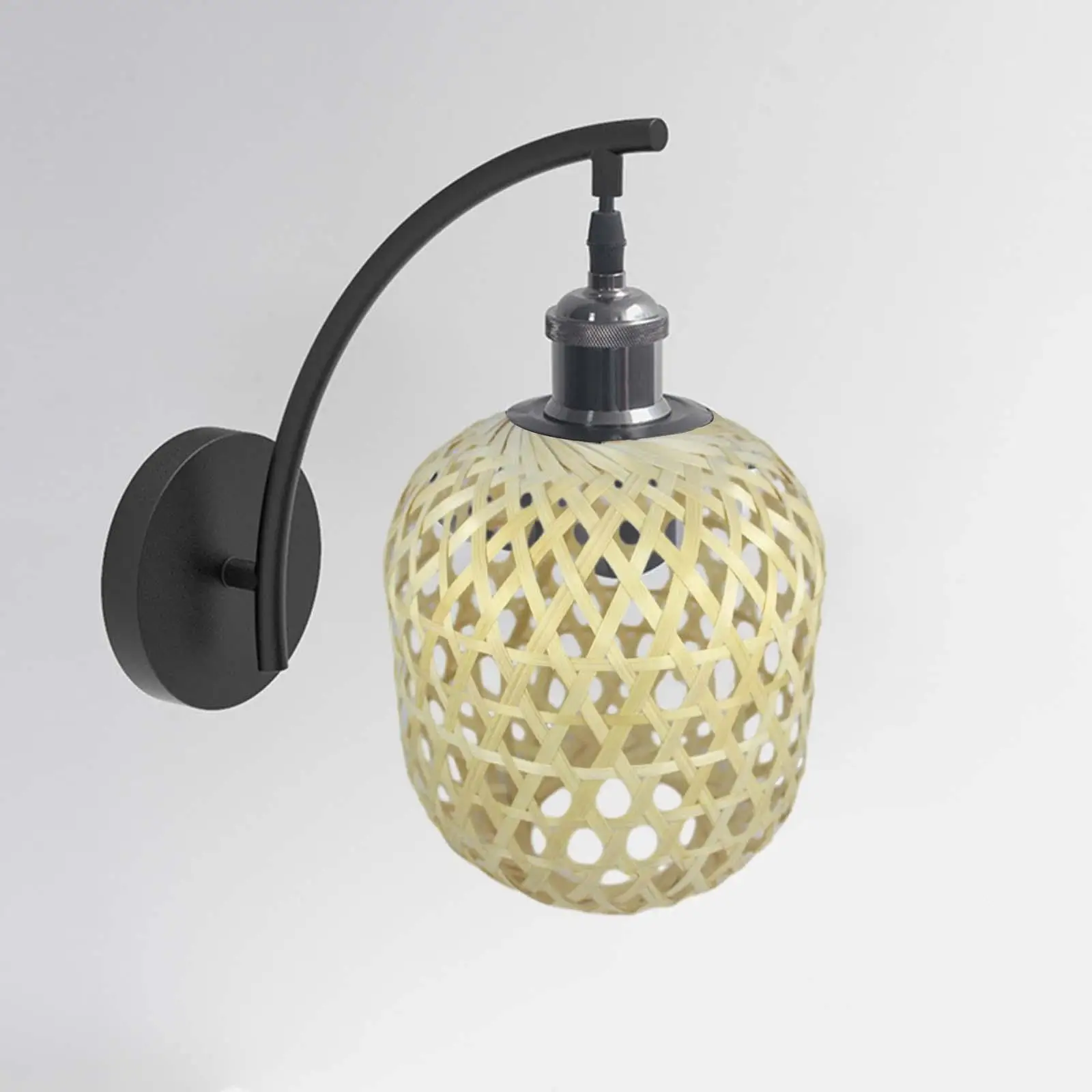 

Bamboo Lampshade Rattan Lampshade Country Cottage Hanging Pendant Lampshade Pendant Light Cover for Bedroom Home Pendant Lamp