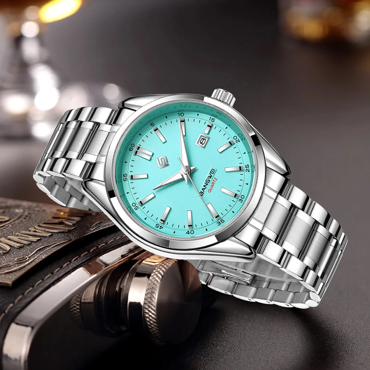 Reloj LIGE de lujo para hombre, relojes de pulsera de cuarzo luminosos resistentes al agua para negocios a la moda, relojes deportivos con calendario de acero inoxidable para hombre