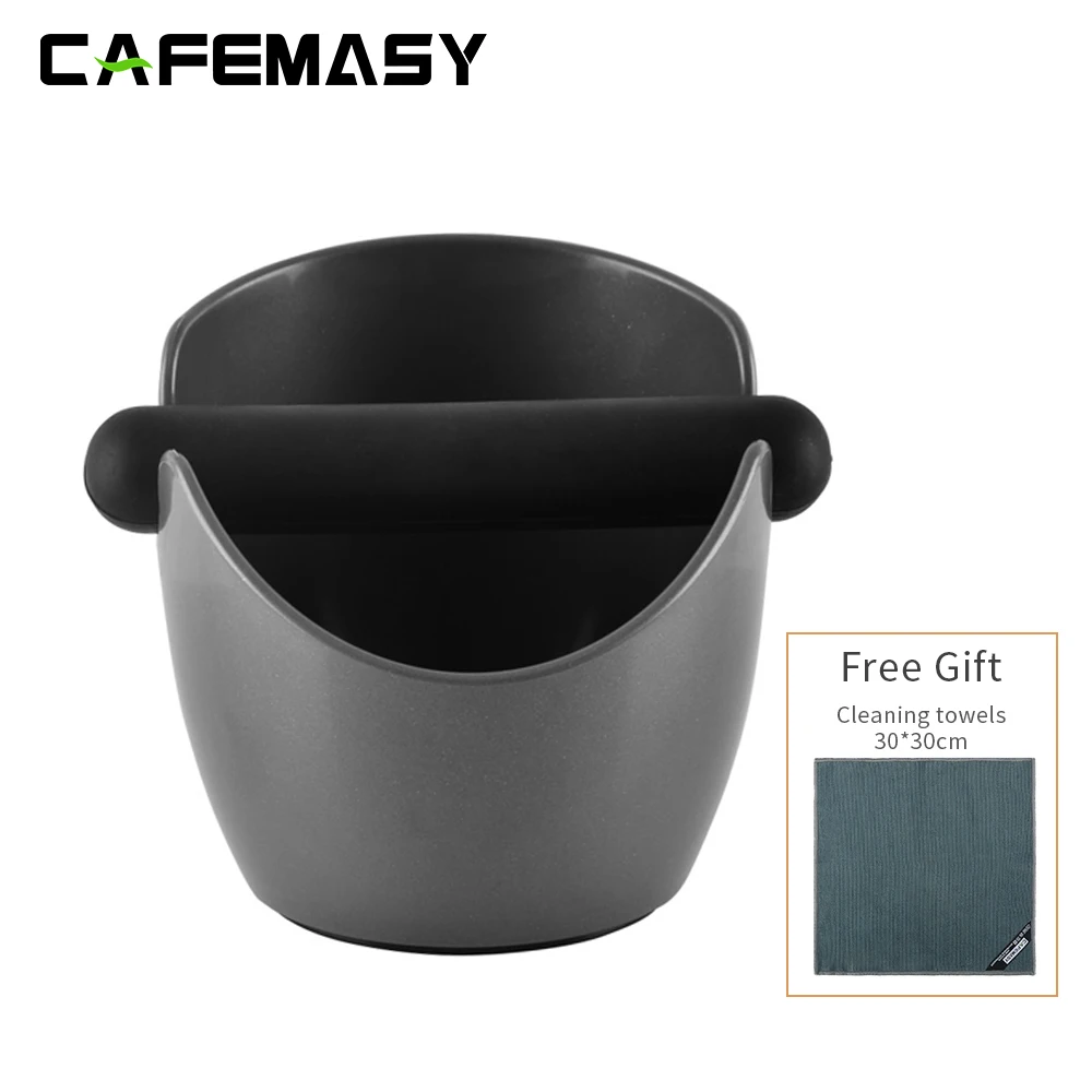 

Coffee Knock Box Shock-Absorbent Espresso Knock Box for Barista Coffee Grind Anti-slip Espresso Dump Bin Grind Waste Bin