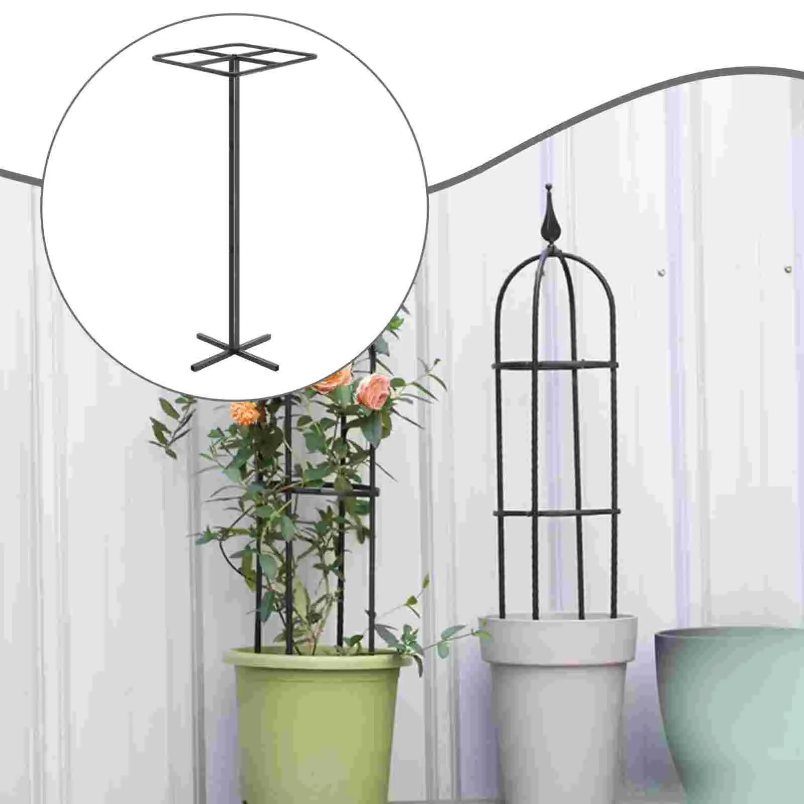 Practical Adjustable Dragon Fruit Trellis Metal Structure Heavy Duty Plant Support for Climbing Plants
