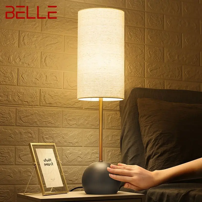 BELLE Modern Touch Dimming Table Lamp LED Creative Simple Personality Bedside Desk Light for Home Living Room Bedroom