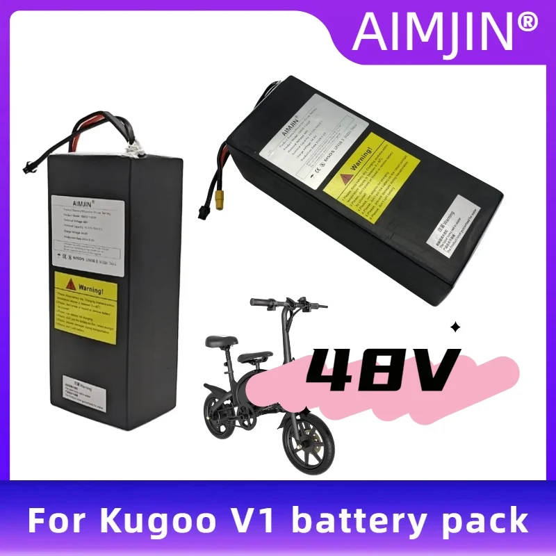 

48V 10.5Ah Lithium Battery Pack V1 Electric Bicycle/Scooter 13S3P Configuration Compatible for Kugoo Models
