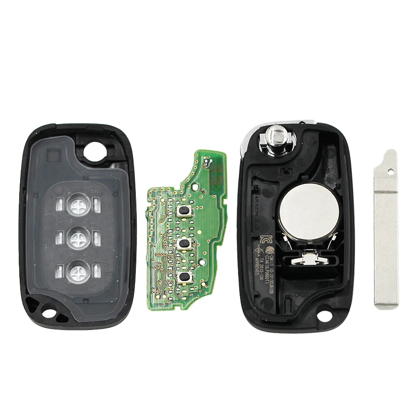 Telecomando Chiave Compatibile Con Smart 453 ForTwo E ForFour – 433 MHz Con Chip Transponder, Cover E Lama Vergine Incluse