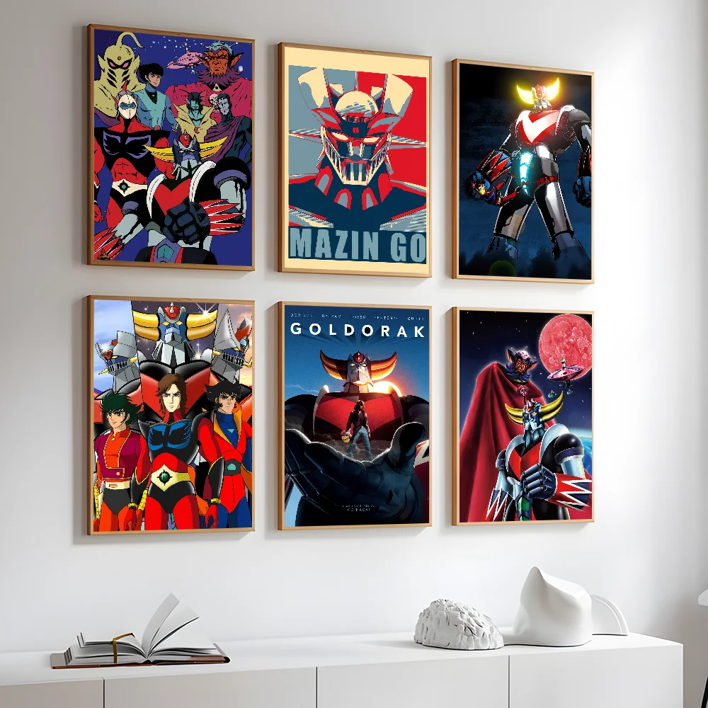 Robot Goldorak Classic Anime Poster Prints Perfect Design Nordic Modern Home Decor Gift Quality Goods