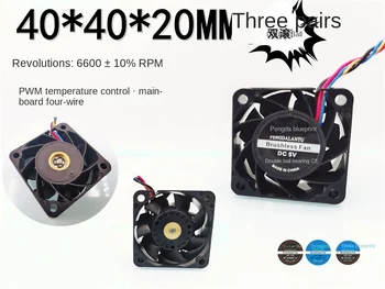 冷却ファン,温度制御,新品,4cm, 4020, 5v,0.18a,40x20mmの二重ボールベアリング
