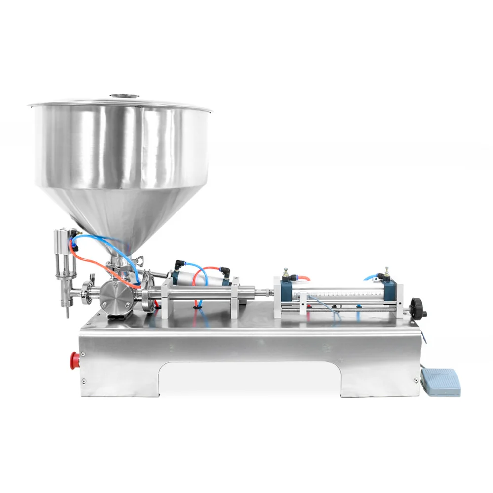 FOR Horizontal Pneumatic Single Head Paste Filling Machine Bean Paste Tahini Sauce Chili Sauce Cream Salve Sauce BB Cream