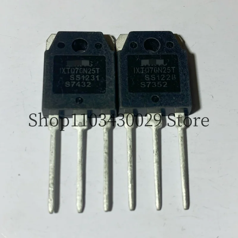 10Pcs New and Original IXTQ76N25T IXTQ76N25 TO-3P 76A 250V MOSFET Field Effect Tube