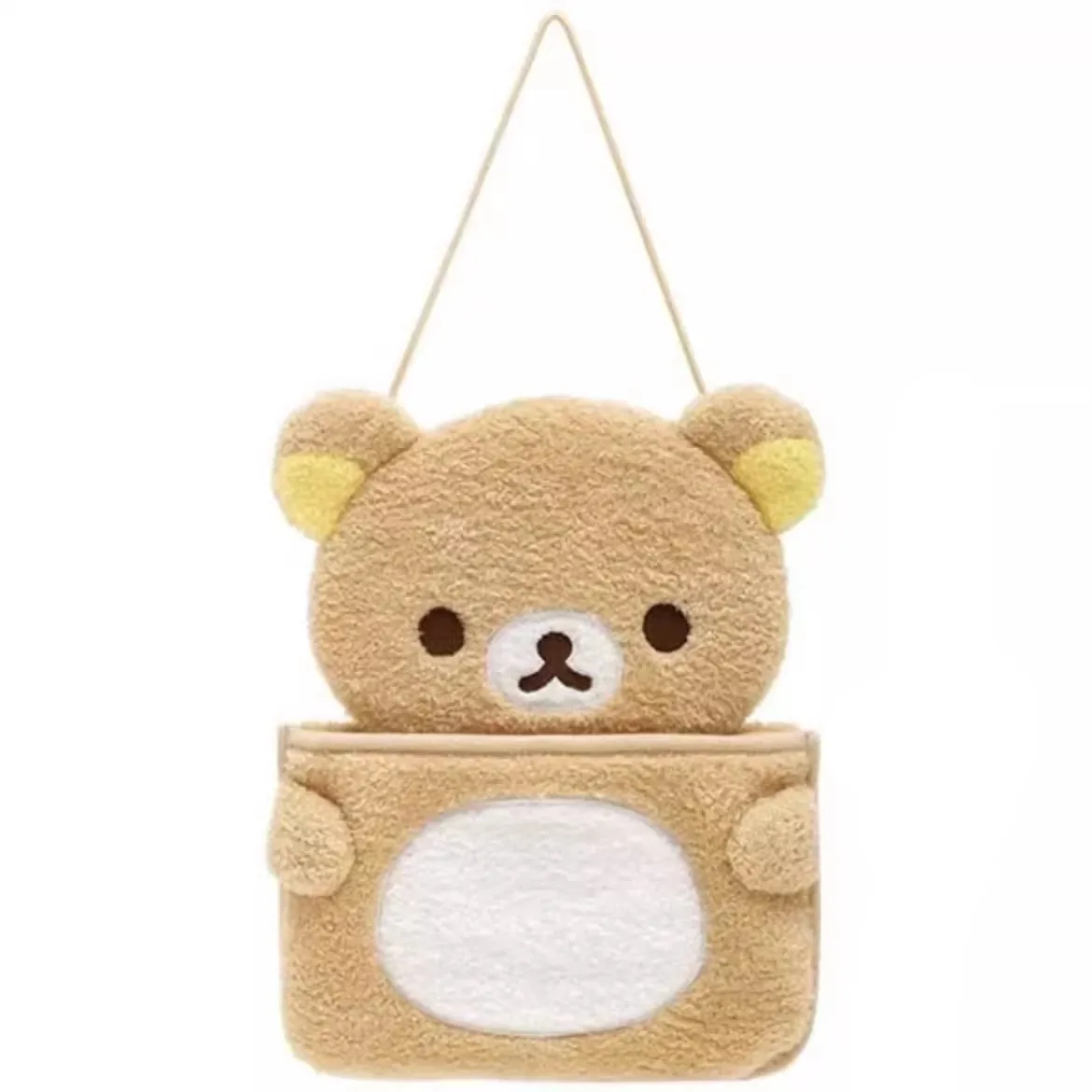 New Cute Rilakkuma Bear Kids Home Plush Receiving Make up Cosmetics Bag Children Stuffed Shopping Bags For Women