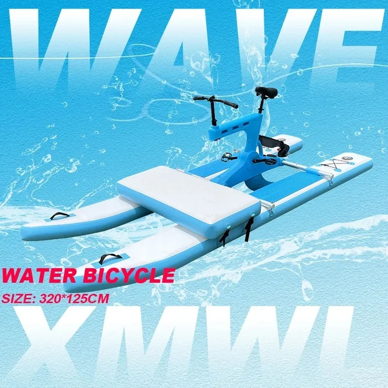 

Single Water Bike Inflatable Pontoon Water Bike Recreational Wading Bike One Person Bike Pedal Bicycle For Water Sports