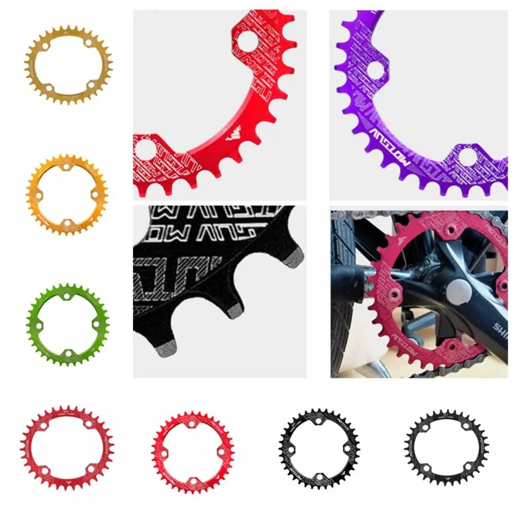 

Round/Oval Chain Ring 104BCD Narrow Wide Chainring Positive and Negative Teeth Chainwheel 104mm Aluminum Alloy