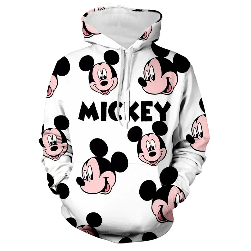 

Mickey Minnie Cartoon 2024 Fashion Unisex Spring New Style 3D Printed Kids Hoodies Women's Tops Street Style Casual Hoodies y2k