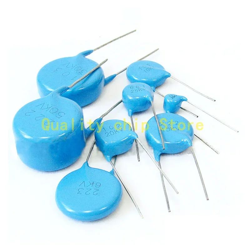 10PCS 10KV 33PF 47PF 51PF 100PF 150PF 220PF 330PF 470PF 680PF 1000PF 2200PF 3300PF 4700PF 10000PF High voltage ceramic capacitor