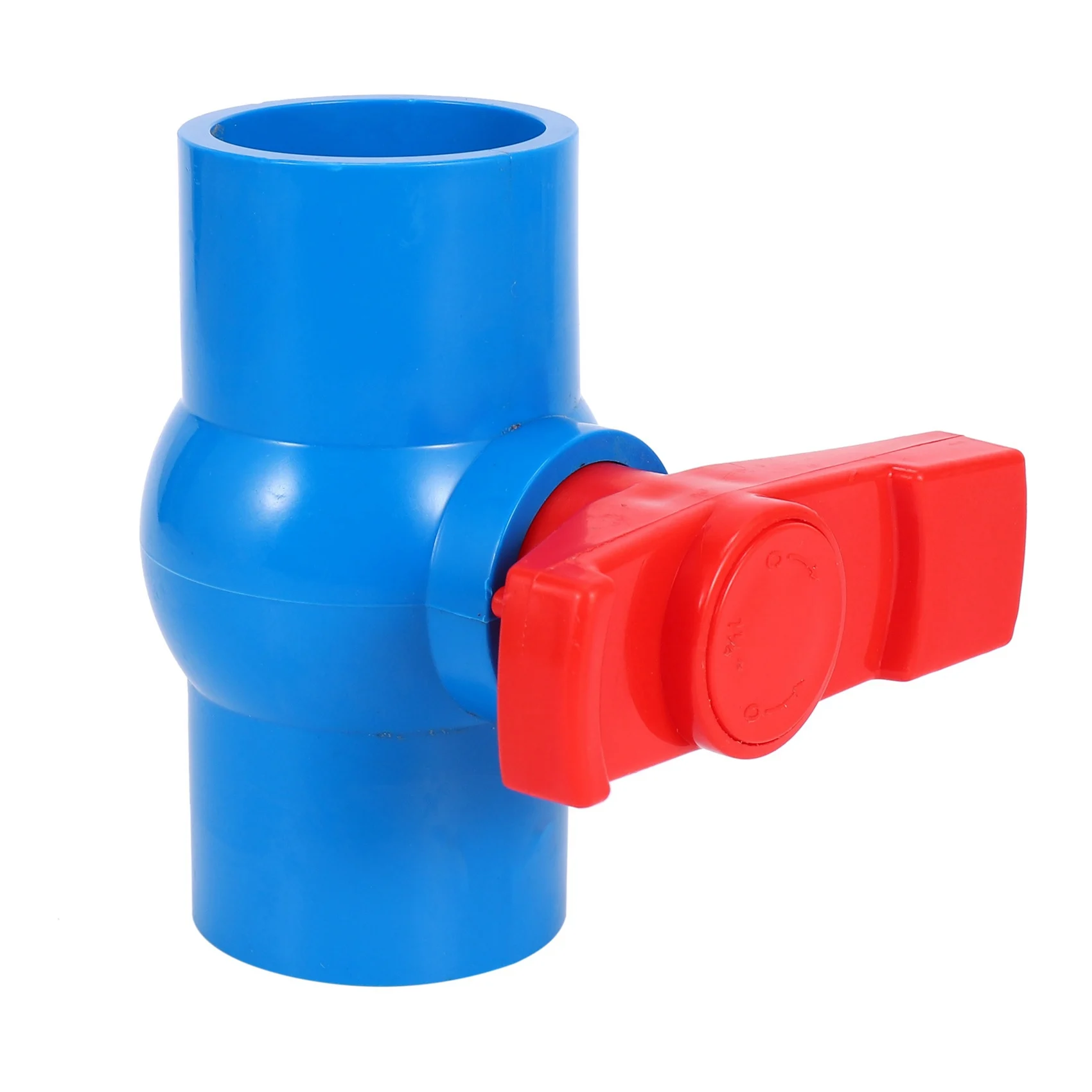 DT17 6Pcs 40mm Full Port Red Handle Lever U-PVC Ball Valve, Blue, for Irrigation Piping System Water Stop