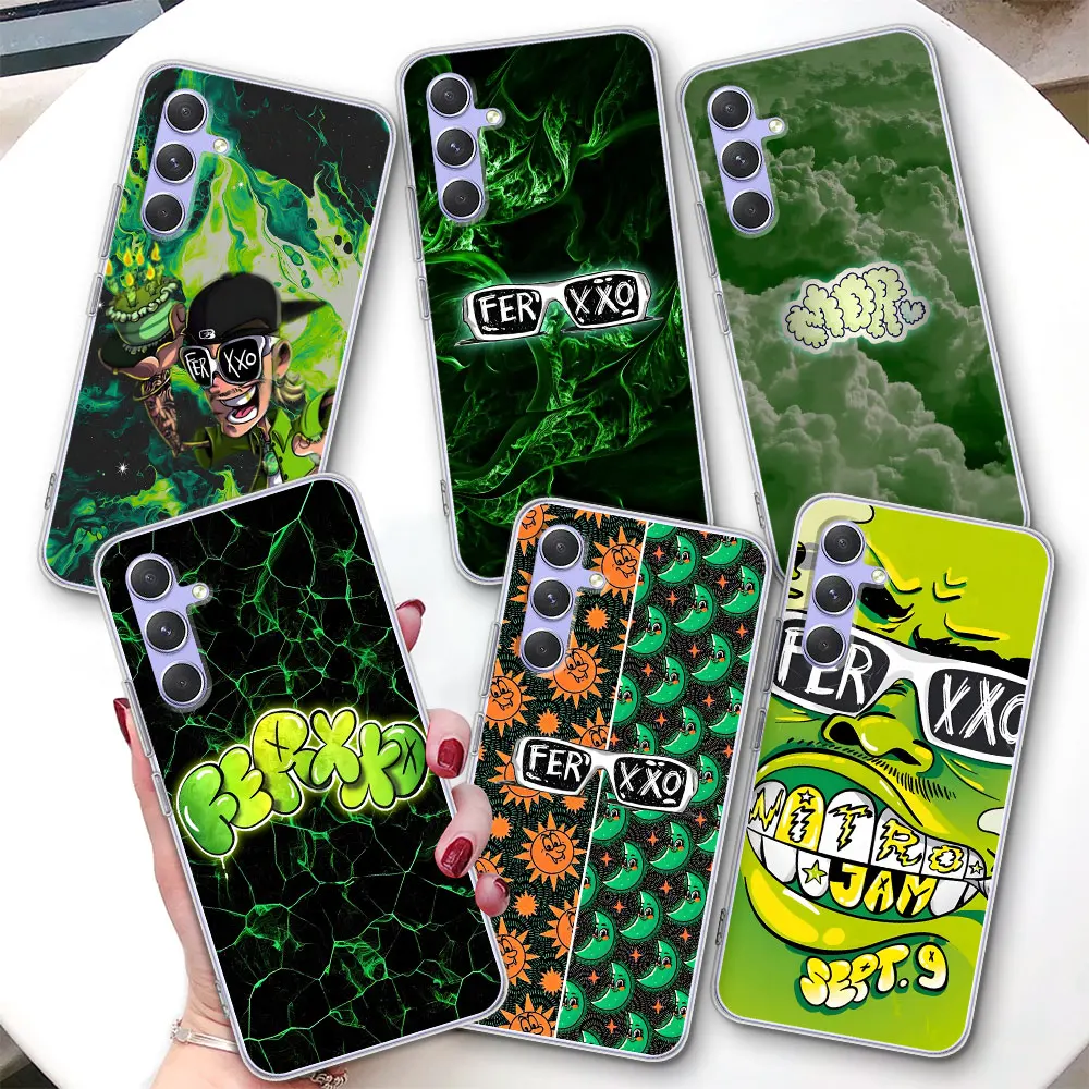 Feid Nitro Jam Ferxxo Case for Samsung Galaxy A15 A12 A21s A25 A35 A53 A51 A55 A54 A14 A31 A52 A41 Transparent TPU Phone Cover