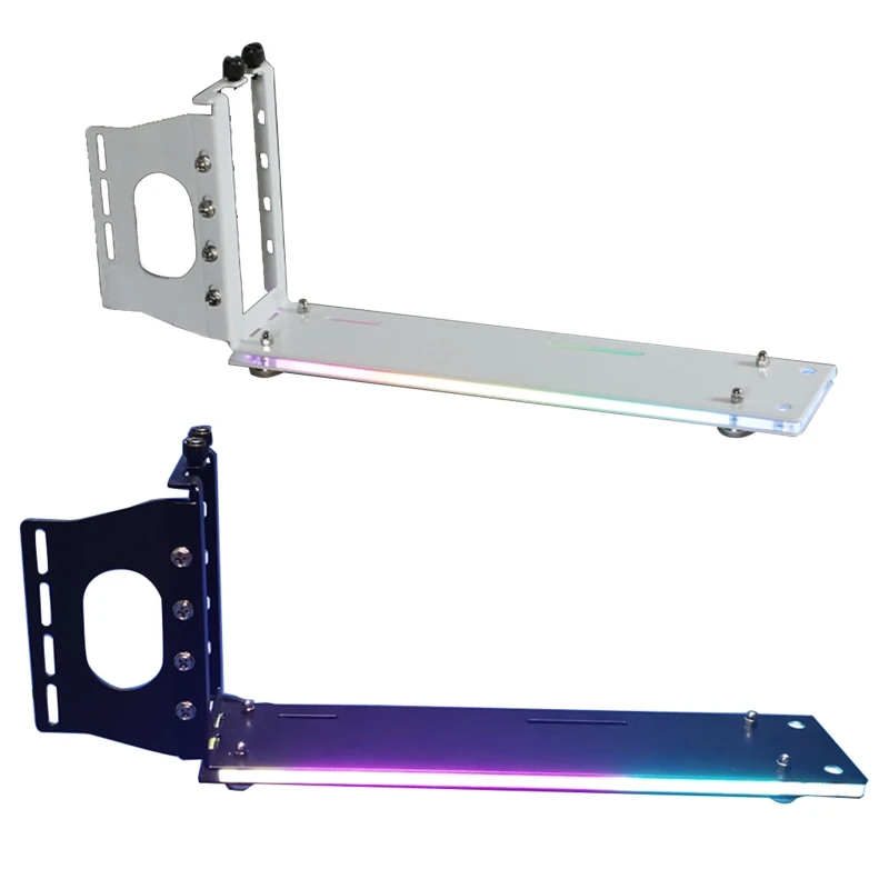 Vertical Graphics Card Holder Bracket GPU Mount kickstand/base For -ATX chassis Holder with LED 5V 3pin ARGB aura Sync