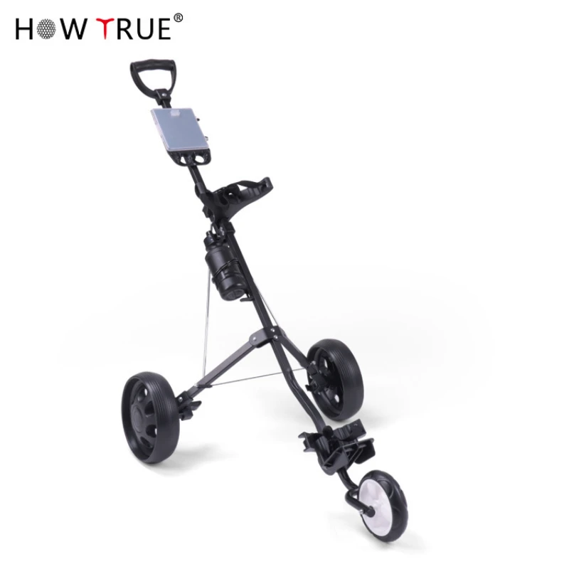 

Golf Cart Simplified Golf Cart with Water Bottle Three Wheeled Iron Ball Cart Golf Cart Course Supplies