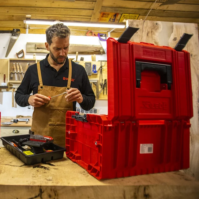 

Parts Toolbox DIY Handmade Tool Storage Case Professional Multi-functional Repair Working Tool Box Hardware Tools Organizer