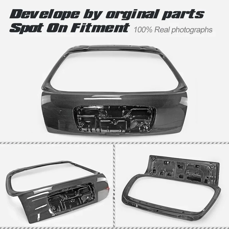 SAAR Compatible with Honda Civic EK Carbon Fiber Modification Parts 96-00 Original Rear Trunk Lid Rear Door Panel Five-Door