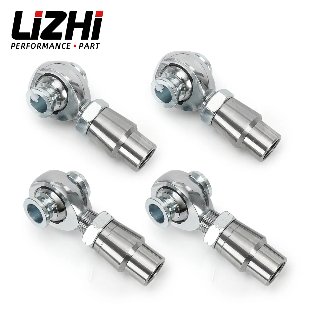 4 قطع 3/4 بوصة - 16 × 3/4 تتحمل خيط اليد اليسرى واليمنى طقم نهاية قضيب مشترك مع وصلات كرومولي 750 بوصة، محول أنبوب دائري #1