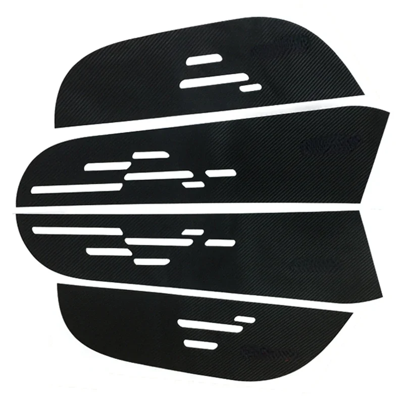 ZD 1Set/4pcs For Toyota Rav4 2014 2015 2016 Accessories Car door protection film Carbon fiber anti-kick pads Car-styling Sticker