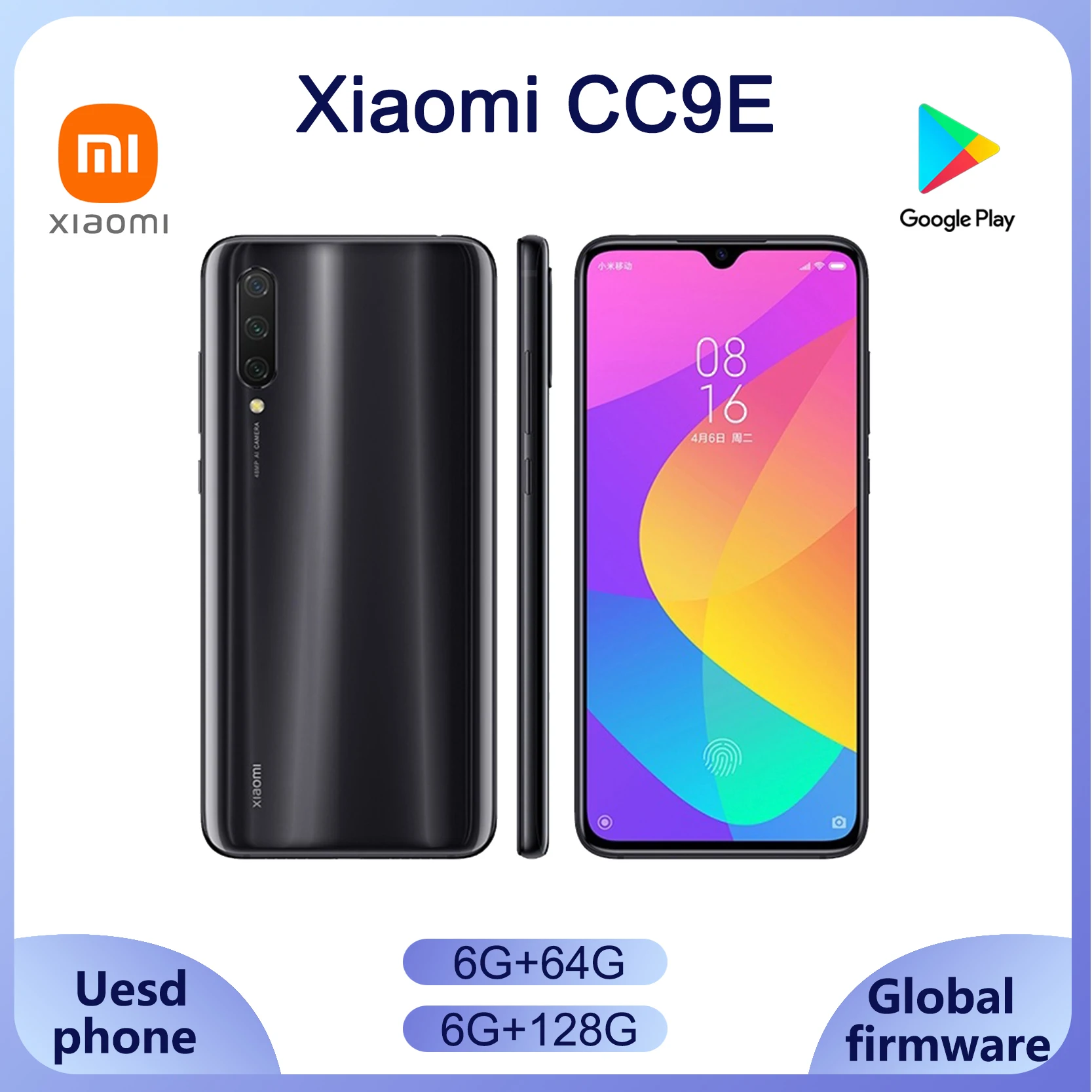 

Global rom xiaomi CC9e 6.088-inch Qualcomm Snapdragon 665 1560x720 pixels 4030mAh 18w full screen Bluetooth 5.0