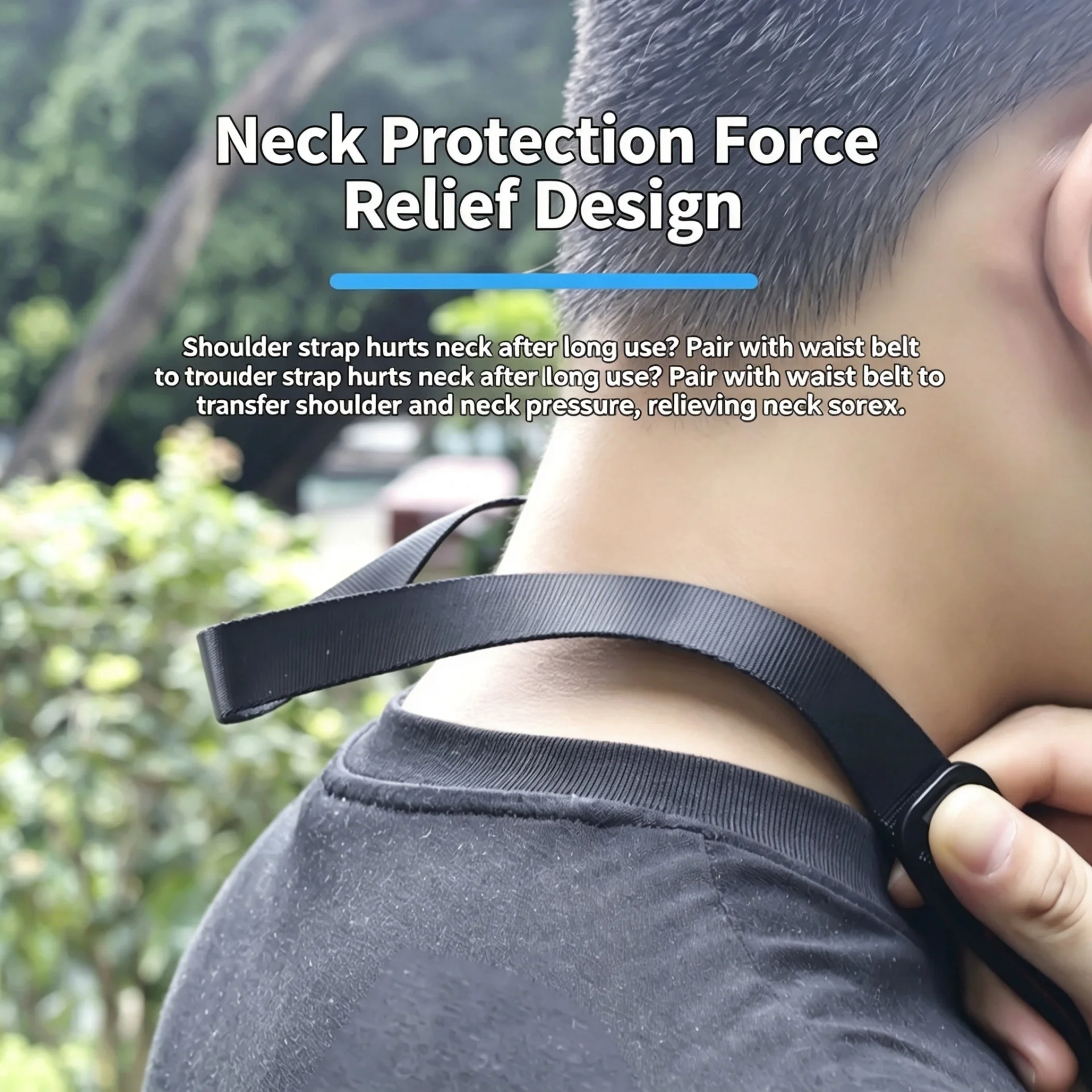 Adjustable Decompression Quick‑Release Camera Shoulder Strap Safety Lanyard for Canon Sony Nikon Fuji Olympus DSLR Mirrorless