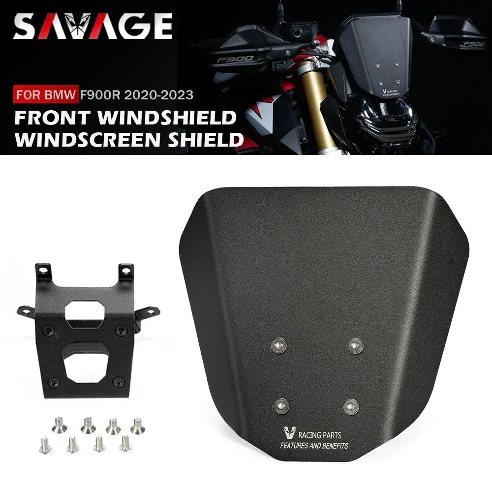 Motorcycle Windshield Windscreen for BMW F900R F900 R F 900R 2020-2023 Wind Screen Shield Mount Bracket Front Fairing Deflector