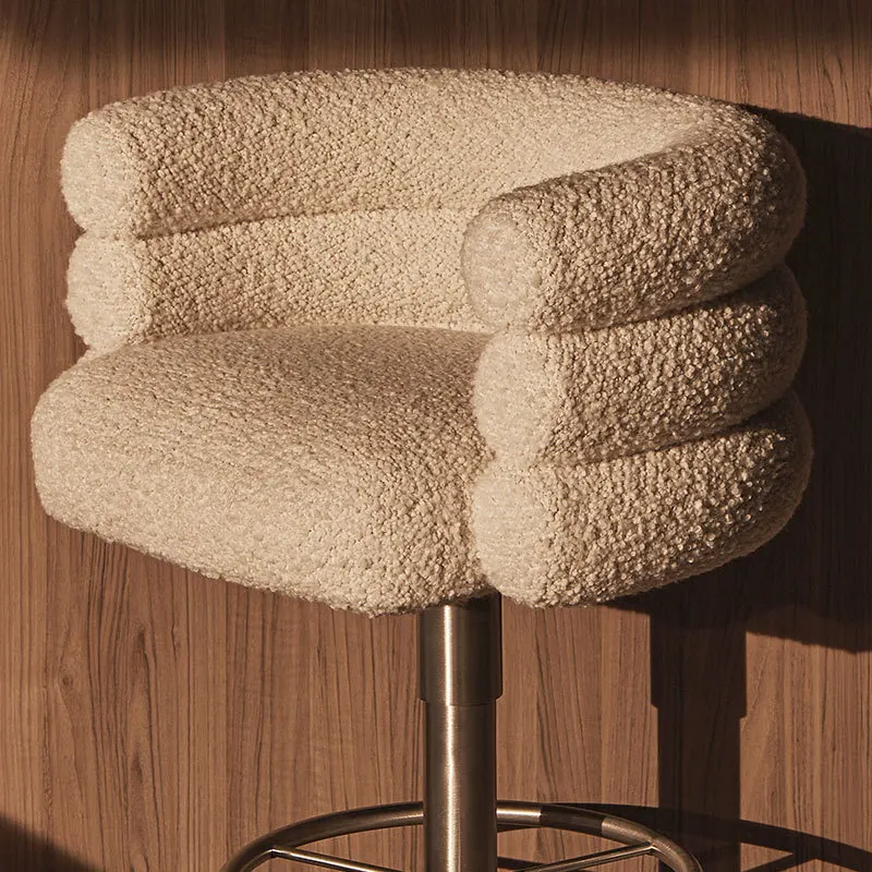 Modern Bar Chair Lift Backrest Premium Home Island Kitchen High Stool