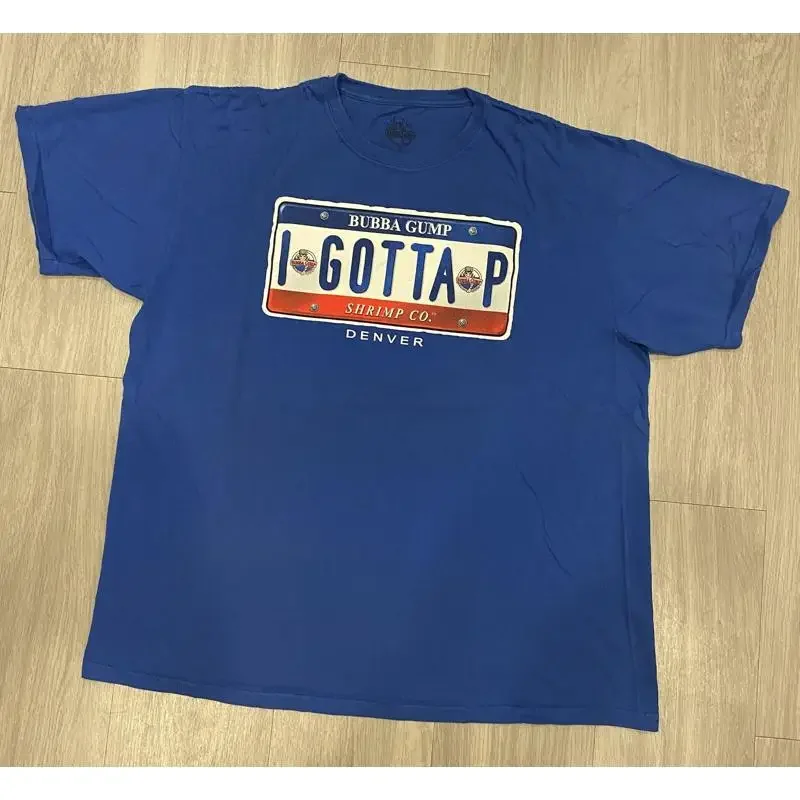 Bubba Gump T Shirt I Gotta P Denver Shrimp Co Forest Movie XL