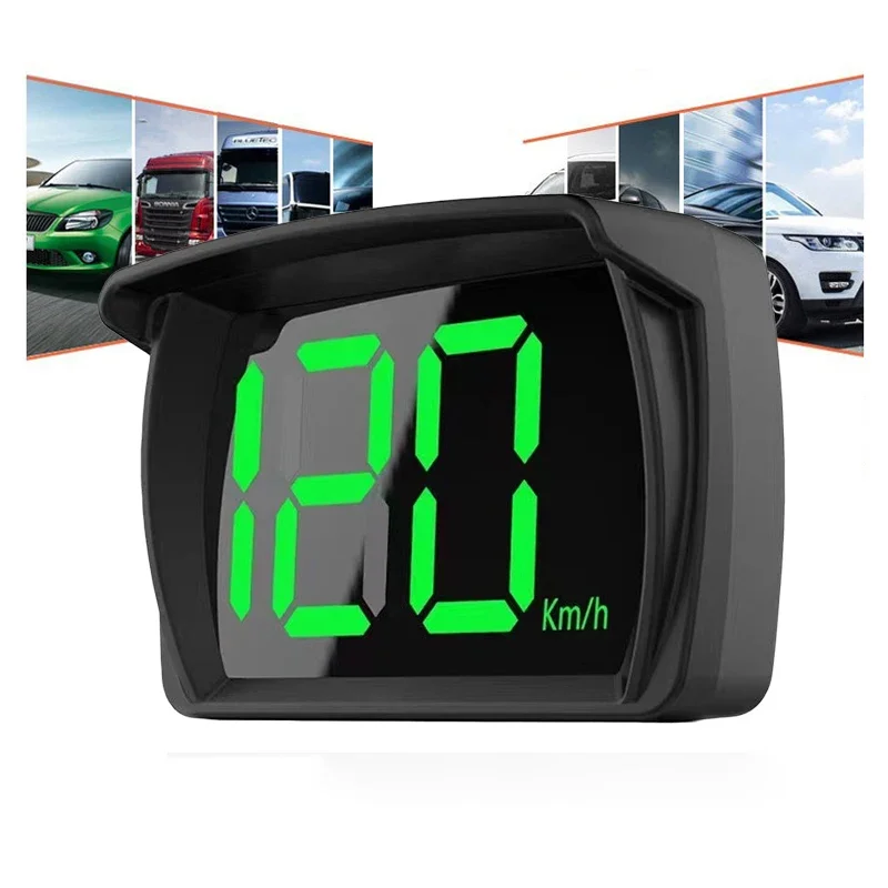 Universal Car HUD Head Up Display GPS Hud Digital Speedometer Big Font Speed Meter KMH for All Car Truck Plug and Play Auto Part