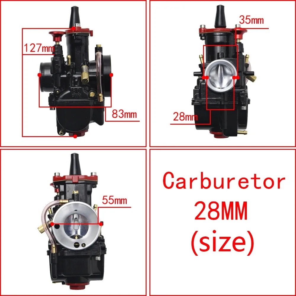 21 24 26 28 30 32 34mm Universal Motorcycle RACING carburetor For PWK carb Scooters ATV With Power Jet Dirt Bike