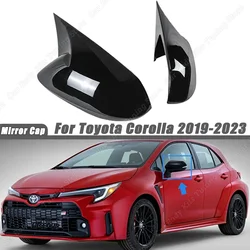 For Toyota Corolla 2019 2020 2021 2022 2023 Gloss Black Side Rearview Mirror Cover Cap Exterior Trim Body Kits Car Accessories