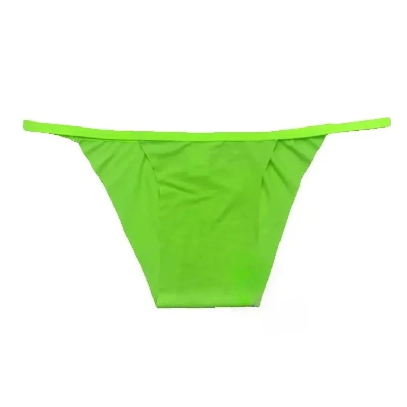 Unisex One‑Piece Triangle Briefs Solid Color Low‑Rise Seamless No‑Elastic Comfort Non‑Binding Leg Openings Sexy Underwear